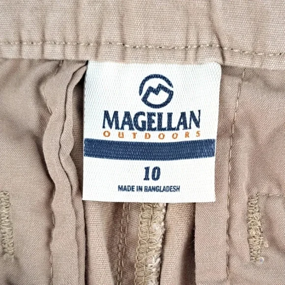 Magellan Outdoors Boys Khaki Chino Shorts, sz 10 - Picture 3 of 5